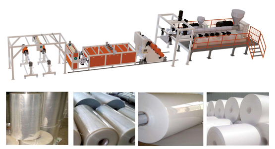 PP/PET/PLA/PS塑料片材擠出機